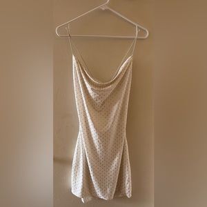 White Party Dress with Rhinestones